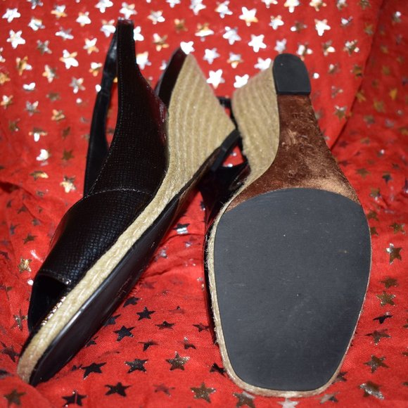 Cole Haan Shoes - Cole Haan Black Wedges size 9B